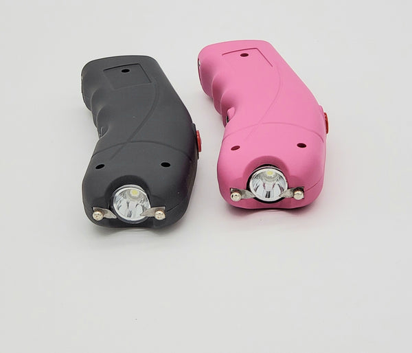 Stun Gun with LED Light ! Black & Pink Cyclone 2.5 Million Volt Rechargeable