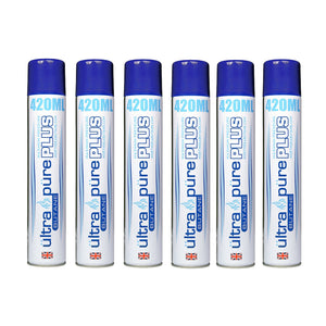Ultra Pure Plus Butane 420ml 99.995 Pure Butane Refined Lighter Fuel Refill (Pack of 6)