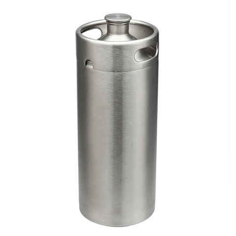 New 3.6L/4L/5L/10L Mini Stainless Steel Beer Keg Pressurized Growler for Craft Beer Dispenser System Home Brew Beer Brewing Tool