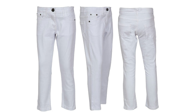 A H White Kids Boys & Girls Skinny Jeans Fashion Stretchy Fit Trouser Pants