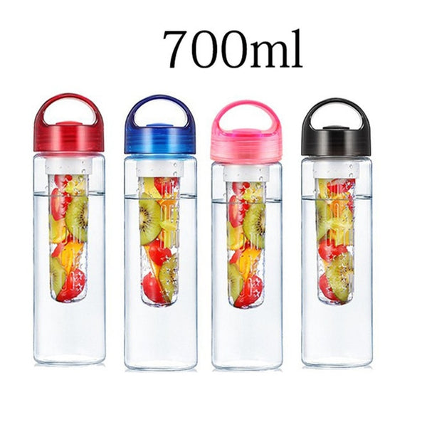 700ml BPA Free Fruit Infuser Water bottle Juice Sports Lemon Bottle hiking Portable Climbing Camp Bottles kitchen accessories