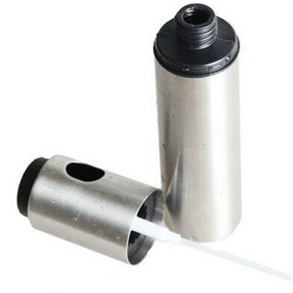Stainless Steel Olive Spraying Bottle Thumb Push Sprayer Oil Pump Can Pot Kitchen Gadget Salt Pepper Grinder Sauce Mill