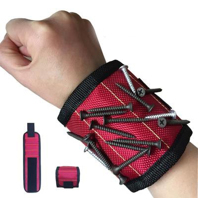 Wrist Support Strong Magnetic For Screw Nail Holder Wristband Band Tool Belt Screws Nails Drill Bits Bracelet for  Repair Tool