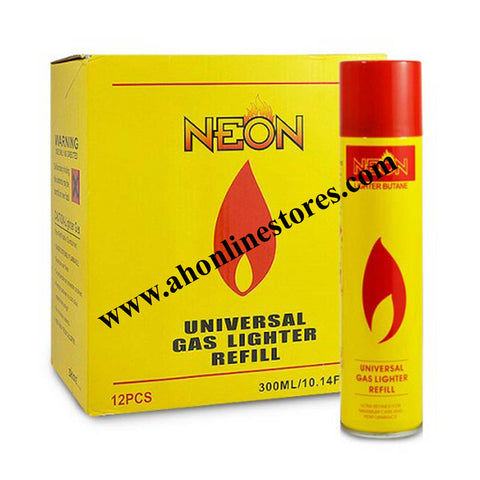 Neon 300ml Ultra Butane Refined Torch Lighter Fuel Refill (1 Box) 12 Cans