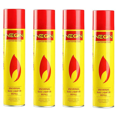 Neon 300ml Ultra Butane Refined Torch Lighter Fuel Refill (Pack of 4)