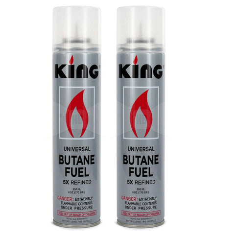 King Butane Refined Lighter Fuel Refill (Pack of 2)