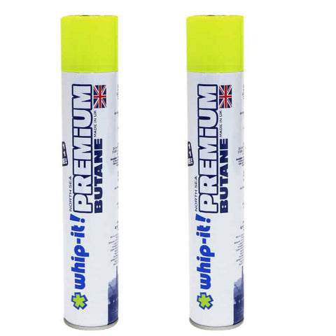 Whip-it! 400ml Premium Refined Butane Fuel Zero Impurities (Pack of 2)